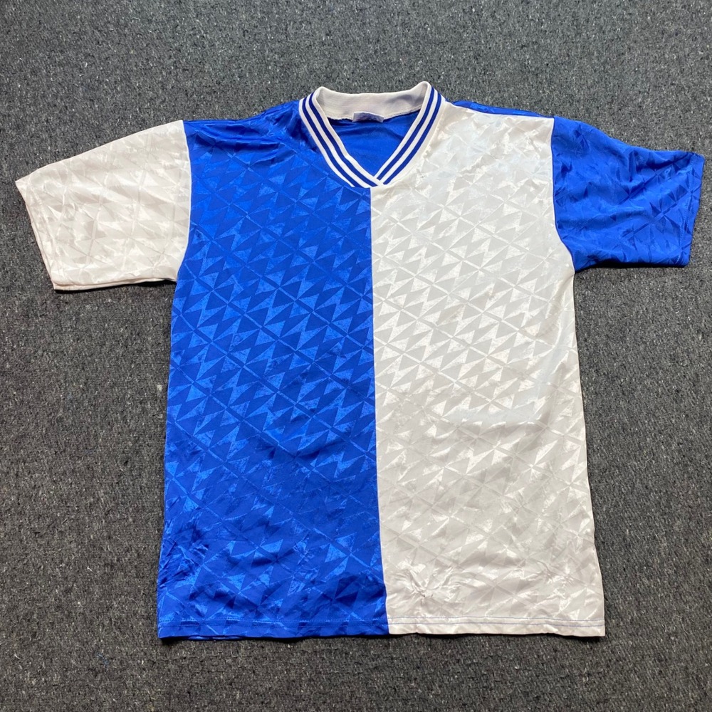 Eagle USA Soccer Jersey Sz M Mens Blue White Retro 90s Block Number 25‎ TShirt